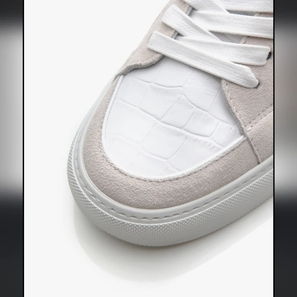 New!! Zadig & Voltaire, High Flash Keith Sneakers, Blanc(White), Size 38 - NIB - Picture 4 of 14